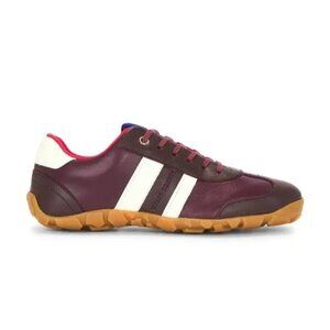 Wales Bonner Lace Up Sneaker in Burgundy